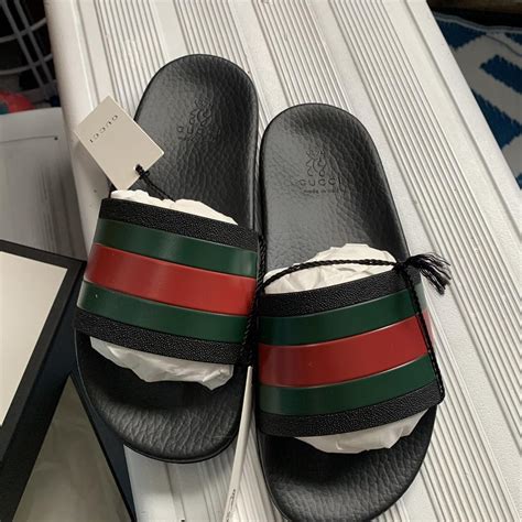 gucci rubber slides kids|Gucci slides clearance.